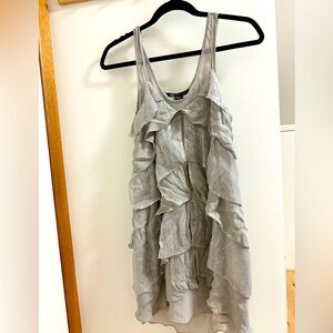 Armani Exchange ruffled sequinned dress